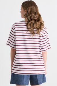 Appliqué T-shirt - White Bordeaux