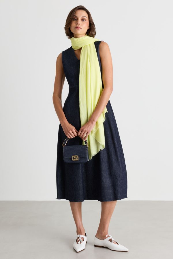 A-line Pocket Dress - Blue