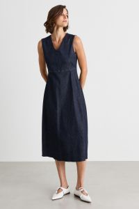A-line Pocket Dress - Blue