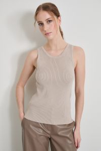 Rib-knit top - Sand