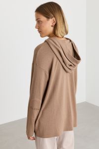 Hooded jumper - Camel Hooded jumper - Camel