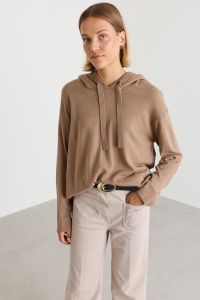 Hooded jumper - Camel Hooded jumper - Camel