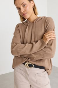 Hooded jumper - Camel Hooded jumper - Camel
