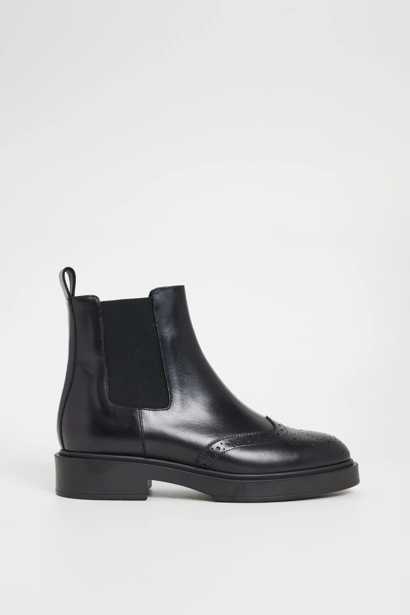 Кожаные ботинки дерби - чёрный